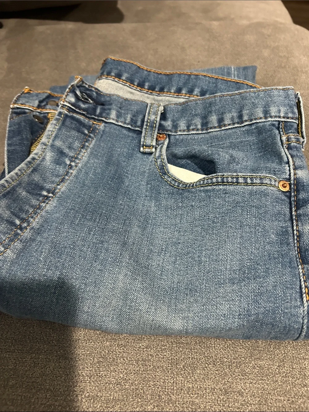 Levi's Men's Straight Fit Blue Denim Jeans